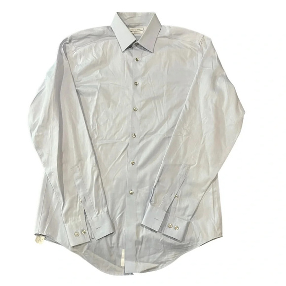 Calvin Klein Men's Light Blue‎ Button Down Dress Shirt Size 15.5 - Picture 1 of 4